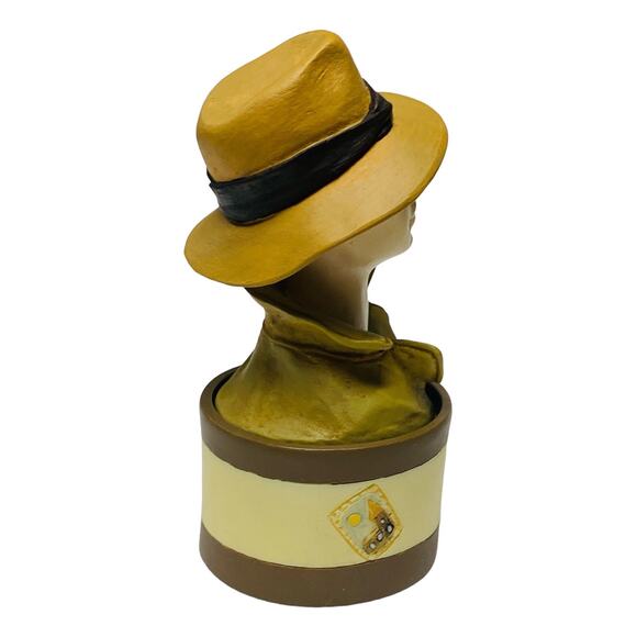 1999 Just the Right Style Fedora Hat Trinket Box 27402 by Raine MIB - Picture 6 of 12